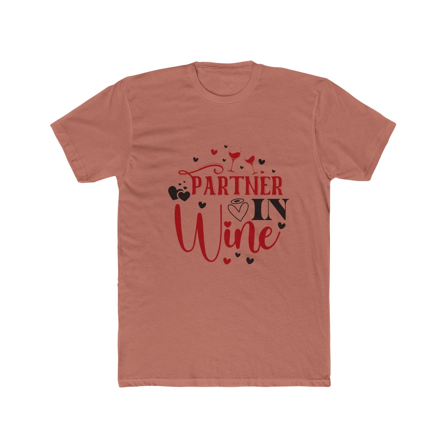 Partner in Wine Unisex Cotton Crew Tee - Fun Wine Lover Gift